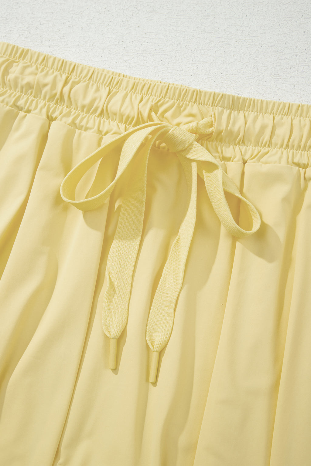 Sky Blue Drawstring Elastic Waistband Lined Tennis Skorts