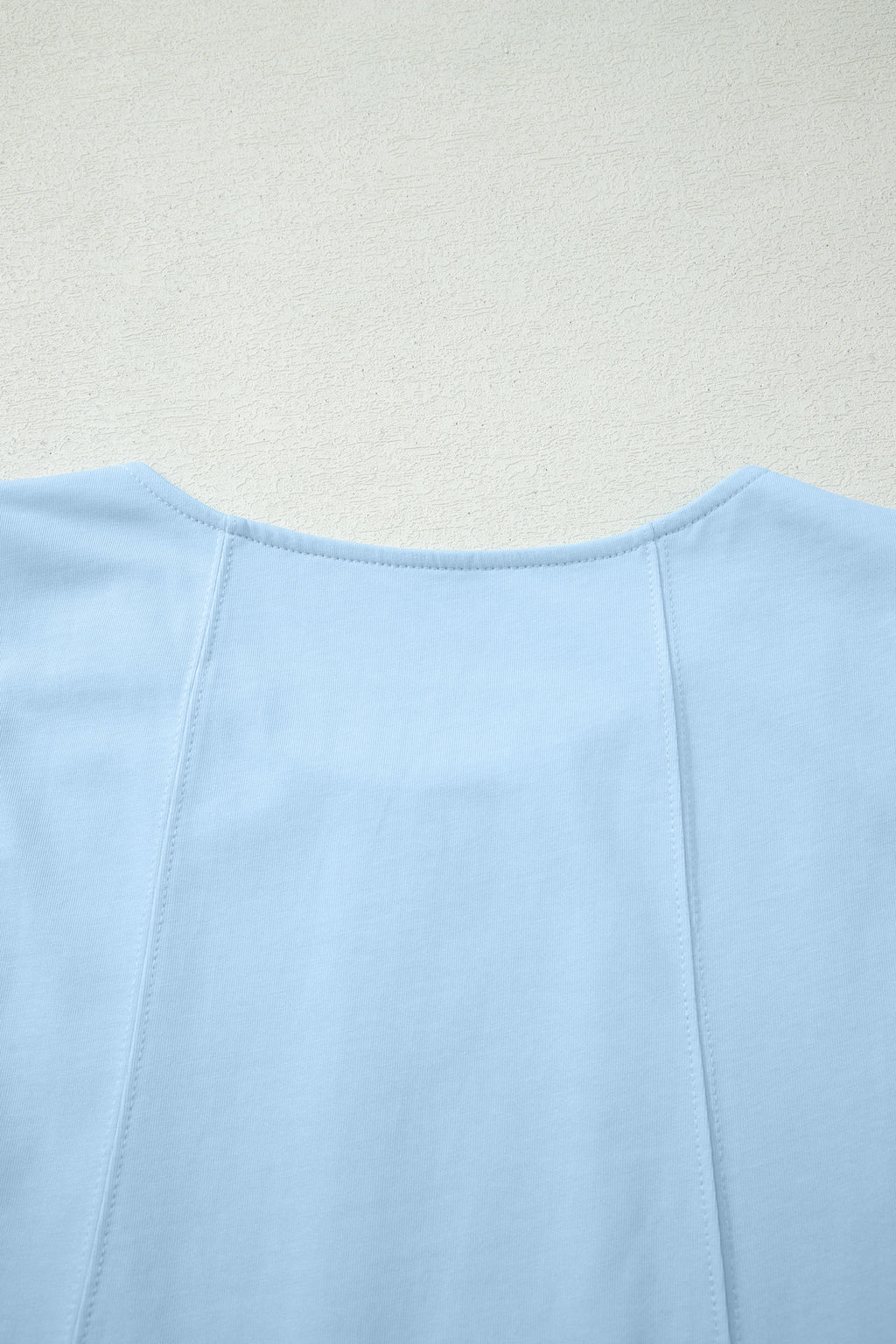Beige Stitched Detail Loose Tank Top Cotton 2pcs Short Set