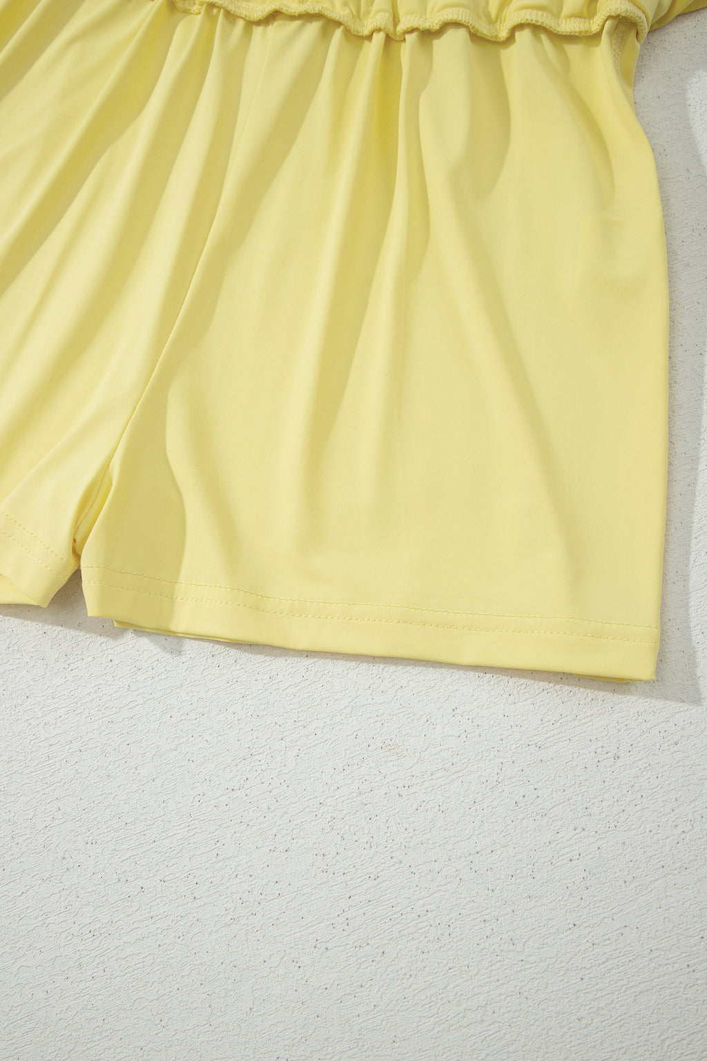 Sky Blue Drawstring Elastic Waistband Lined Tennis Skorts