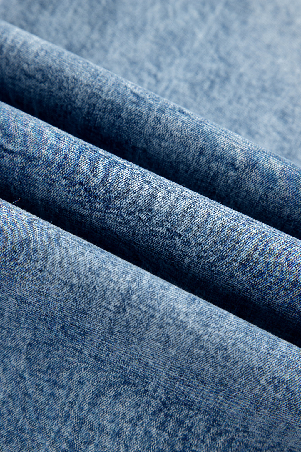 Beau Blue Acid Wash Pocket Detail Flare Jeans