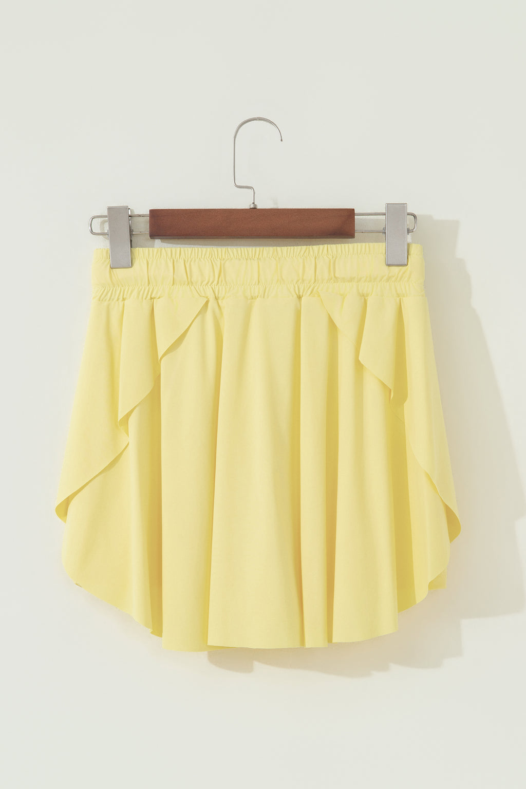 Sky Blue Drawstring Elastic Waistband Lined Tennis Skorts